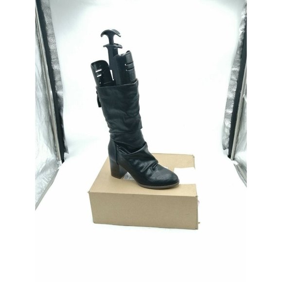 Journee Collection Sequoia Mid Calf Slouch Boot Black Women's US 8.5M - Picture 1 of 7
